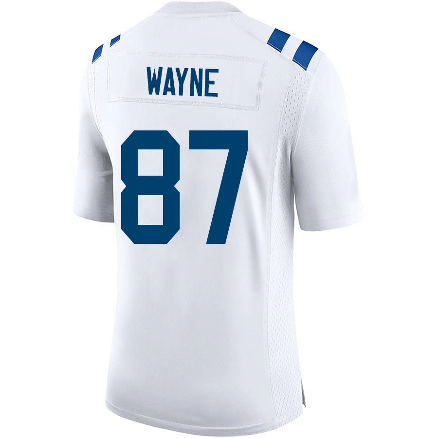 #87 Reggie Wayne Player IN.Colts White Game Football Jerseys football jersey product view 1