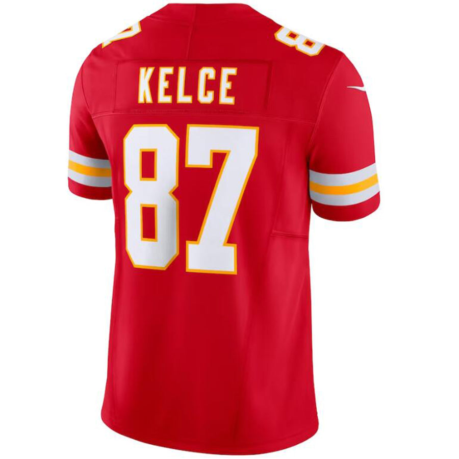 KC.Chiefs #87 Travis Kelce Red Stitched Player Vapor F.U.S.E. Limited Football Jerseys football jersey product view 1