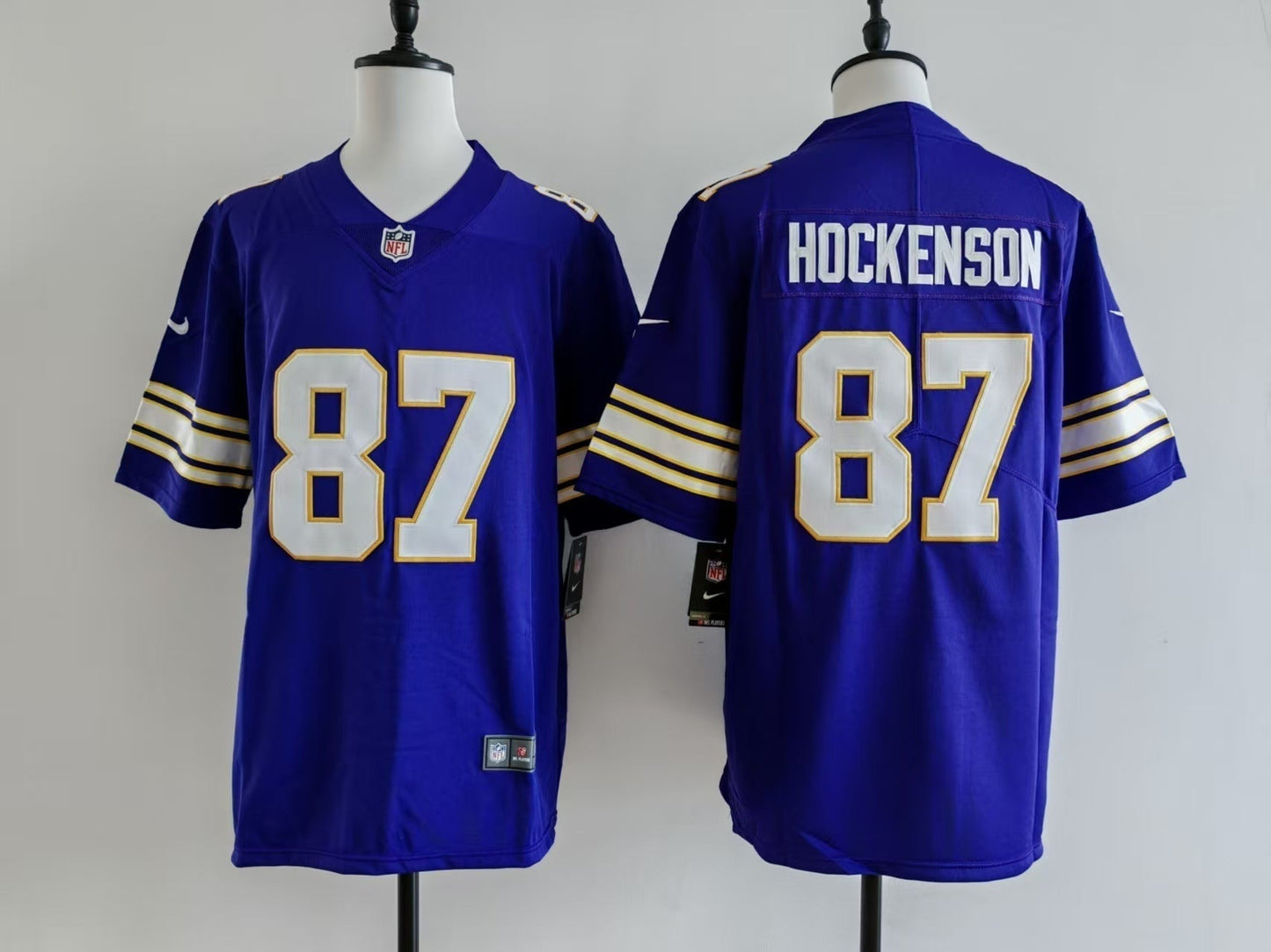 Men's Minnesota Vikings T.J. Hockenson Nike Jersey - Retro Purple football jersey product view 1