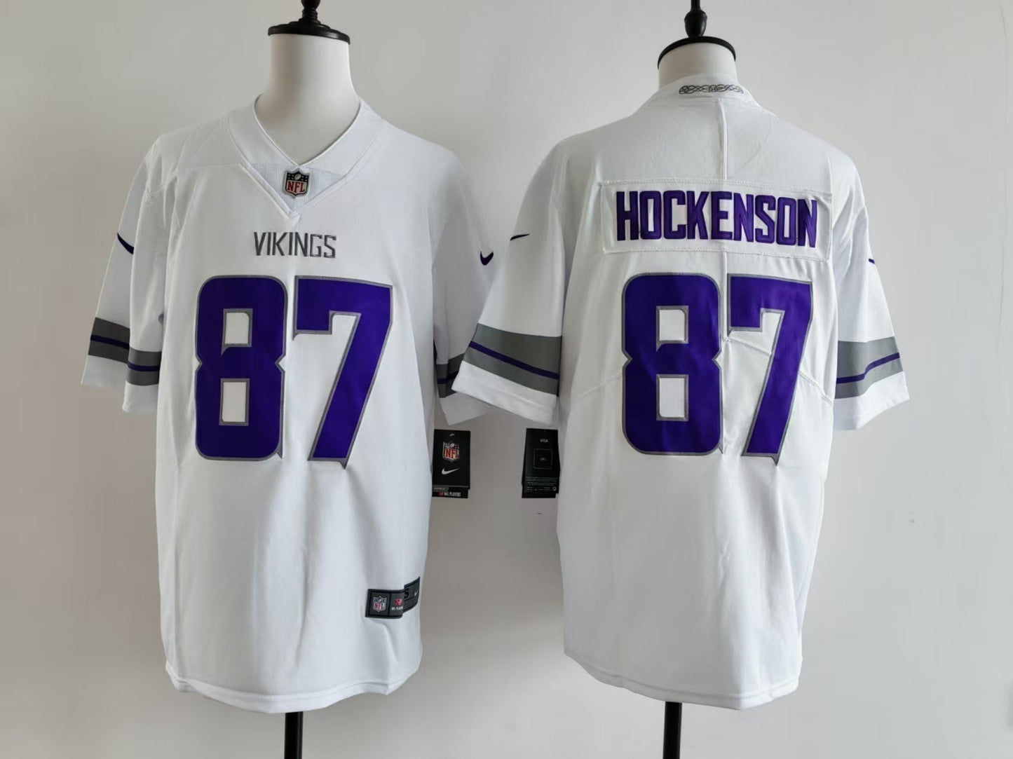 Men's Minnesota Vikings T.J. Hockenson Nike Jersey - White football jersey product view 1