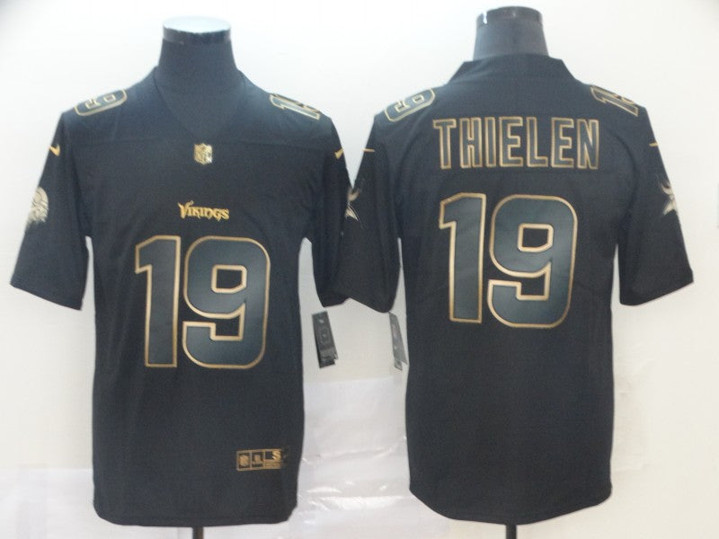 Men's Minnesota Vikings #19 Adam Thielen Black Game Jersey1 football jersey product view 1