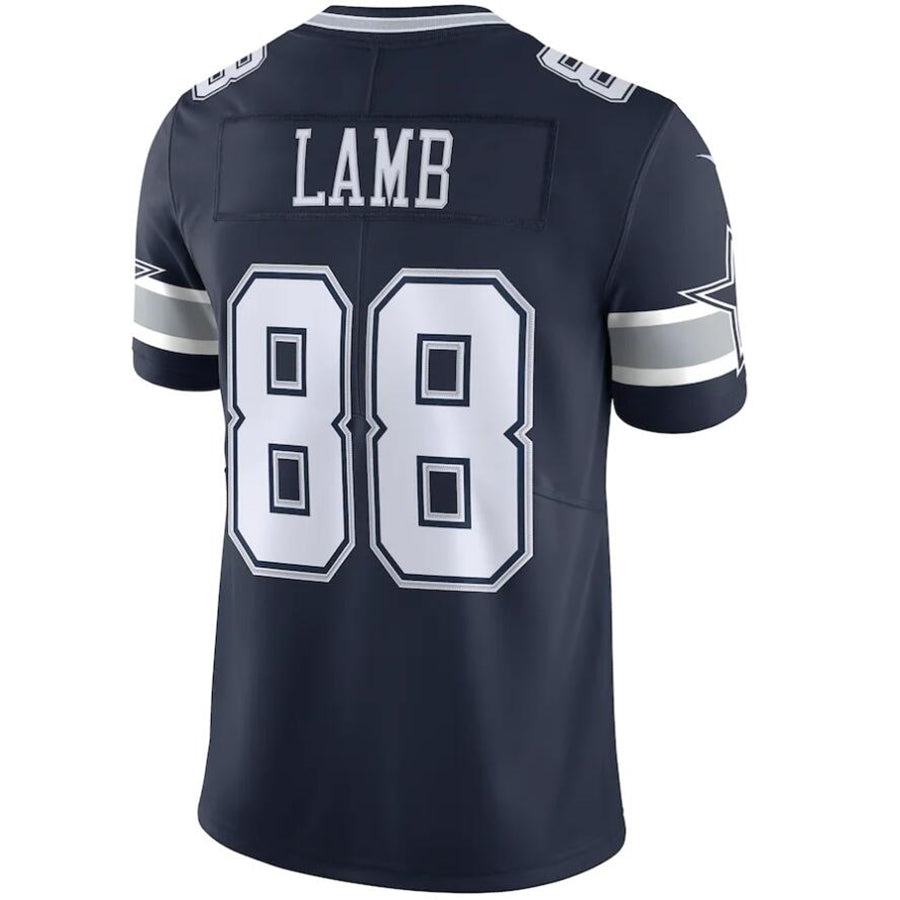 D.Cowboys #88 CeeDee Lamb Navy Player Vapor Limited Stitched Football Jerseys football jersey product view 1