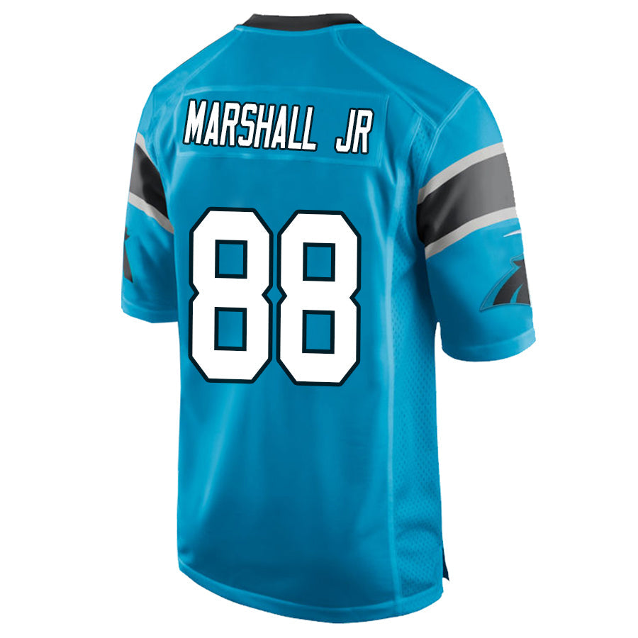 C.Panthers #88 Terrace Marshall Jr Blue Stitched Player Game Football Jerseys football jersey product view 1