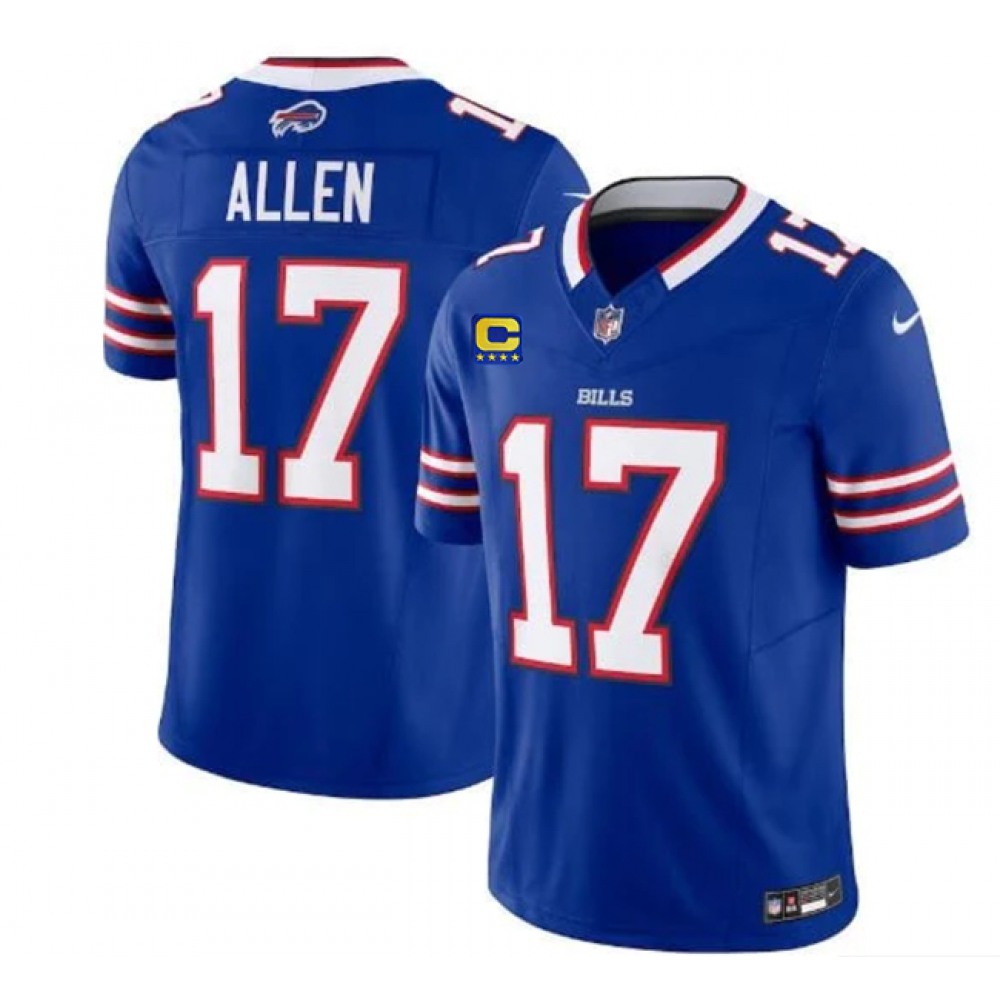 Men's Buffalo Bills #17 Josh Allen Blue 2023 F.U.S.E. With 4-Star C Patch Vapor Untouchable Limited Stitched Jersey football jersey product view 1