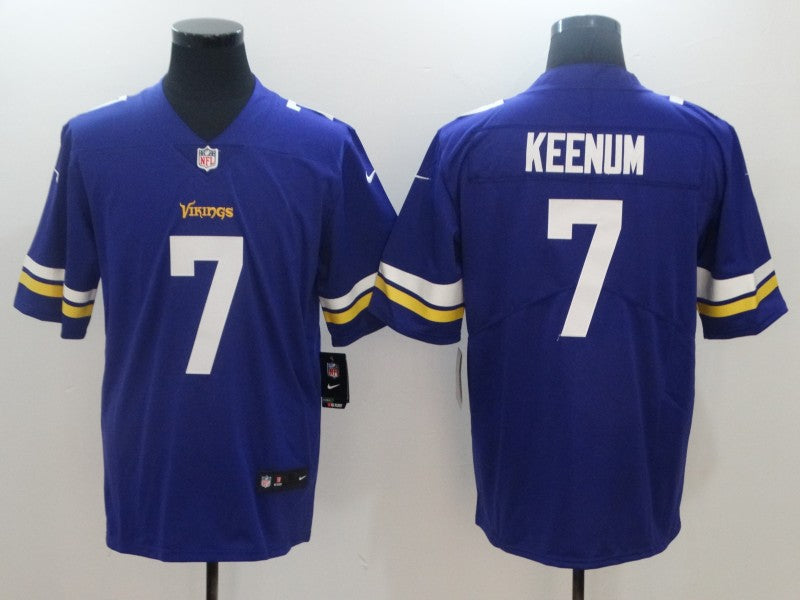 Men's Minnesota Vikings Case Keenum #7 Purple Game Jersey1 football jersey product view 1