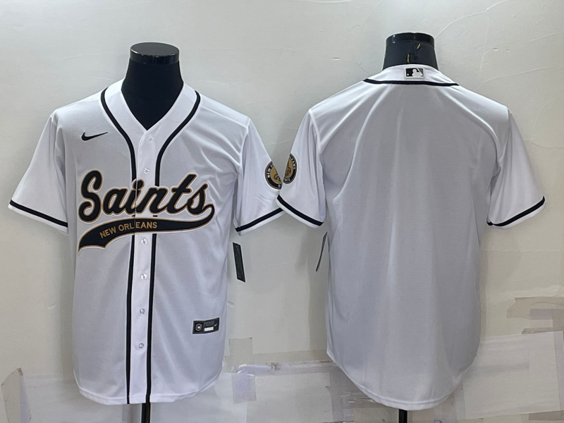 Men's New Orleans Saints White Blank Jersey1 football jersey product view 1