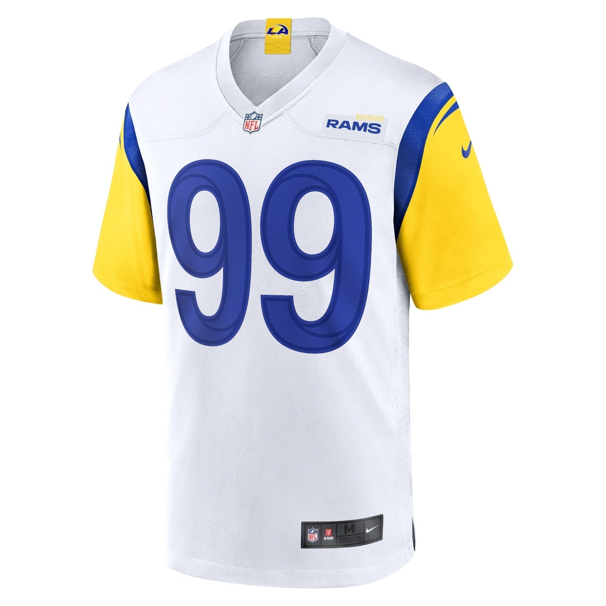 Aaron Donald Los Angeles Rams Nike Alternate Game Jersey - White football jersey product view 2