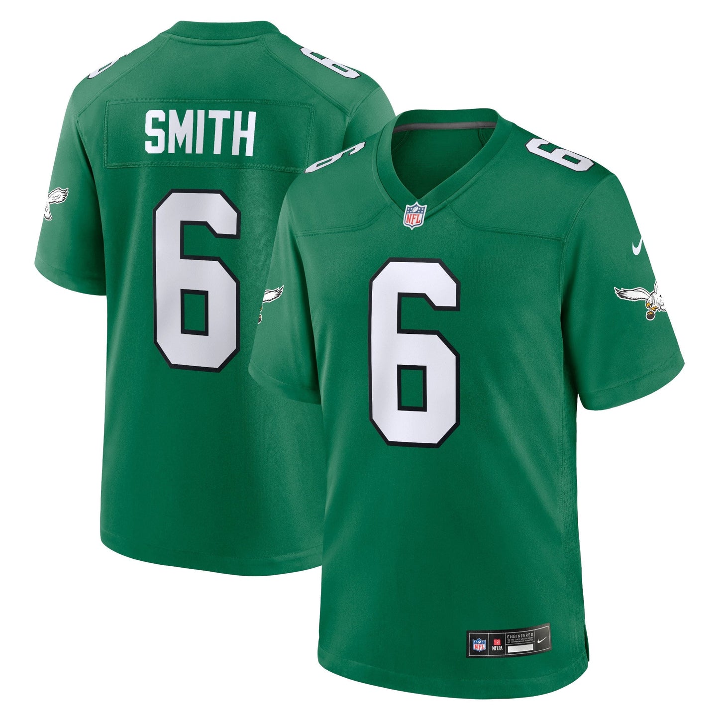 DeVonta Smith Philadelphia Eagles Nike Alternate Game Jersey - Kelly Green football jersey product view 1
