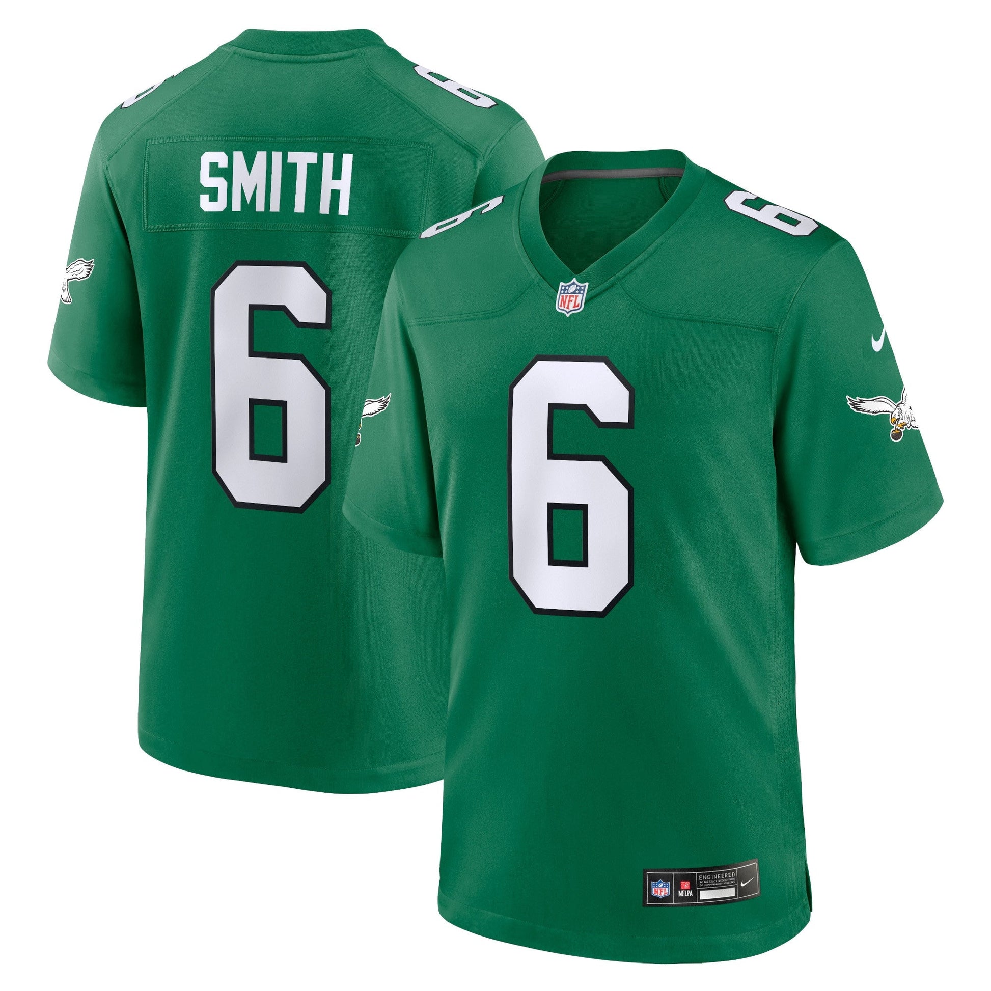 DeVonta Smith Philadelphia Eagles Nike Alternate Game Jersey - Kelly Green football jersey product view 1