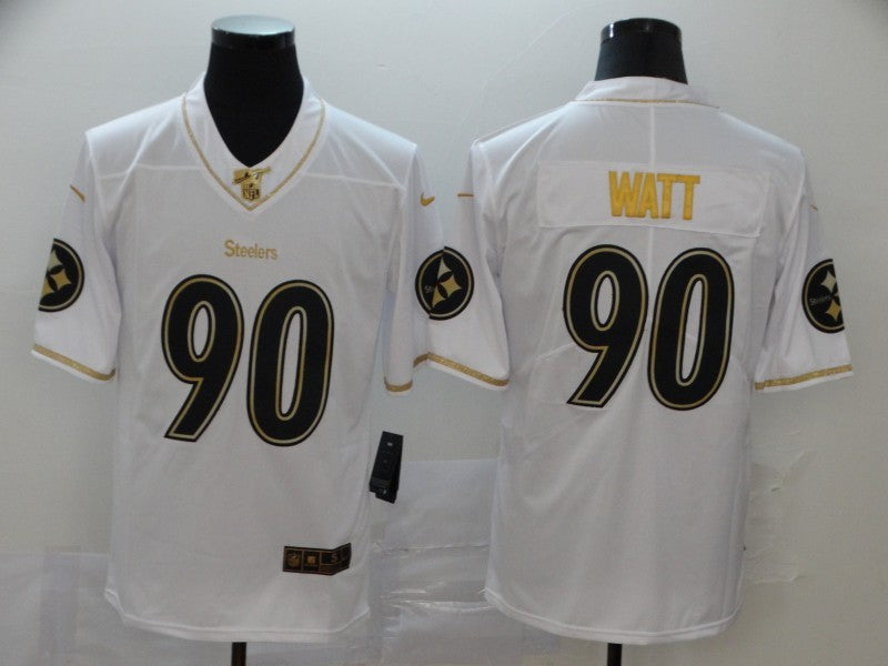 Men's Pittsburgh Steelers T.J. Watt #90 White Alternate Game Jersey1 football jersey product view 1