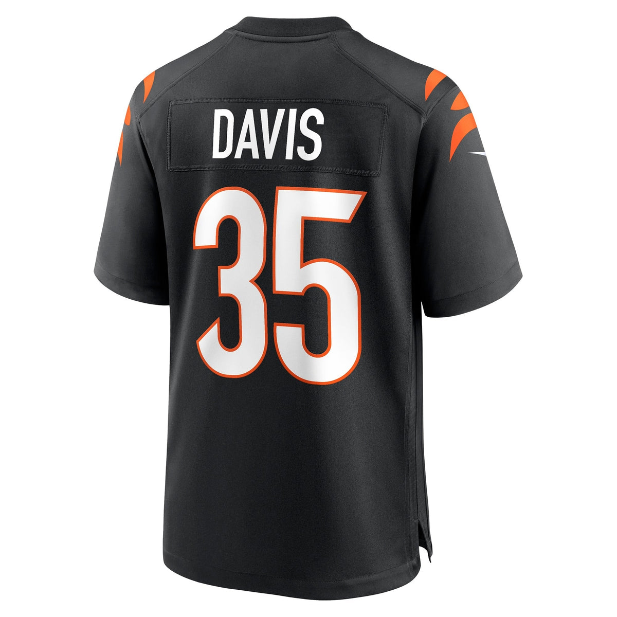 Jalen Davis Cincinnati Bengals Nike Game Jersey - Black football jersey product view 3