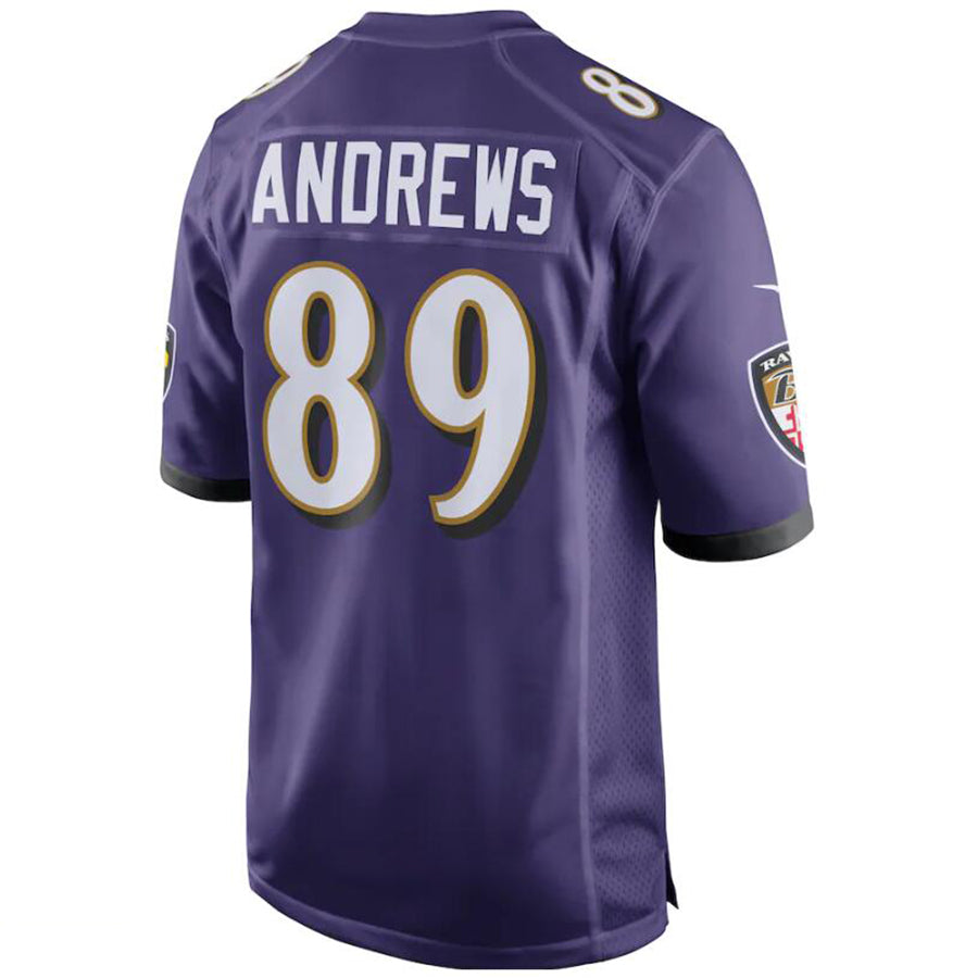 B.Ravens #89 Mark Andrews Purple Player Game Stitched Football Jerseys football jersey product view 1