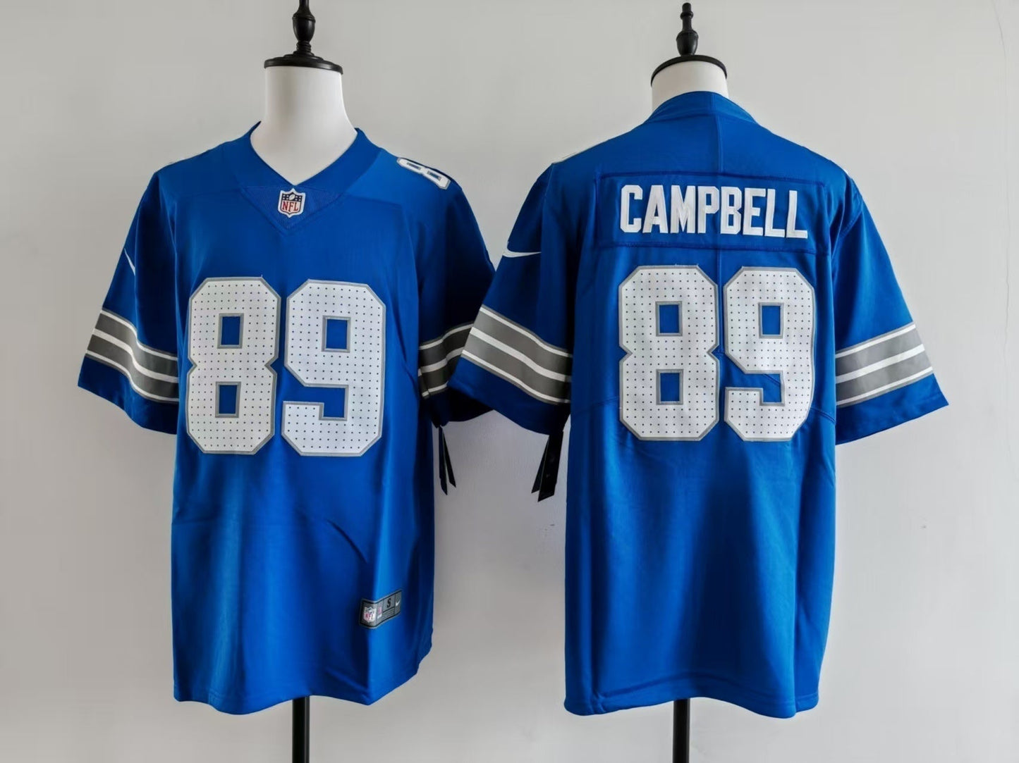 Men's Detroit Lions Dan Campbell Jersey - Blue football jersey product view 1