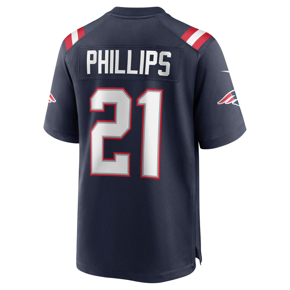 Adrian Phillips New England Patriots Nike Game Jersey - Navy football jersey product view 3