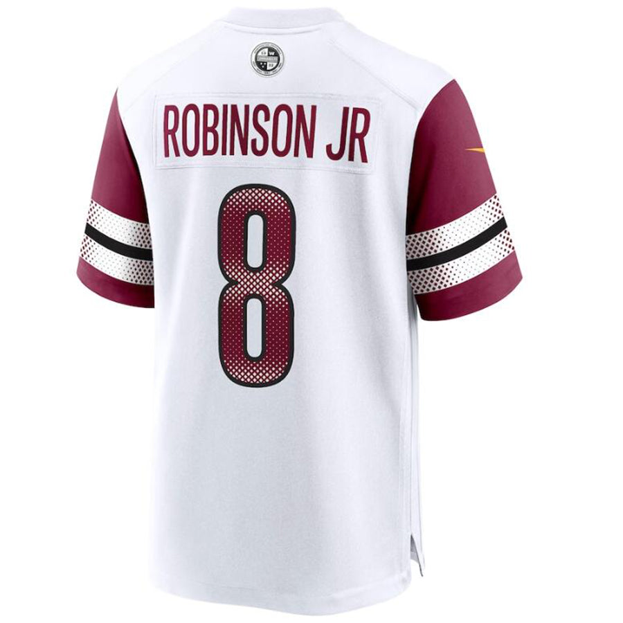 W.Commanders #8 Brian Robinson Jr. Player White Home Game Football Jerseys football jersey product view 1