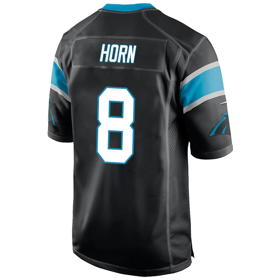 C.Panthers #8 Jaycee Horn Black Player Game Stitched Football Jerseys football jersey product view 1