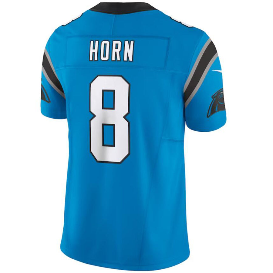 C.Panthers #8 Jaycee Horn Blue Vapor F.U.S.E. Limited Player Football Jerseys football jersey product view 1