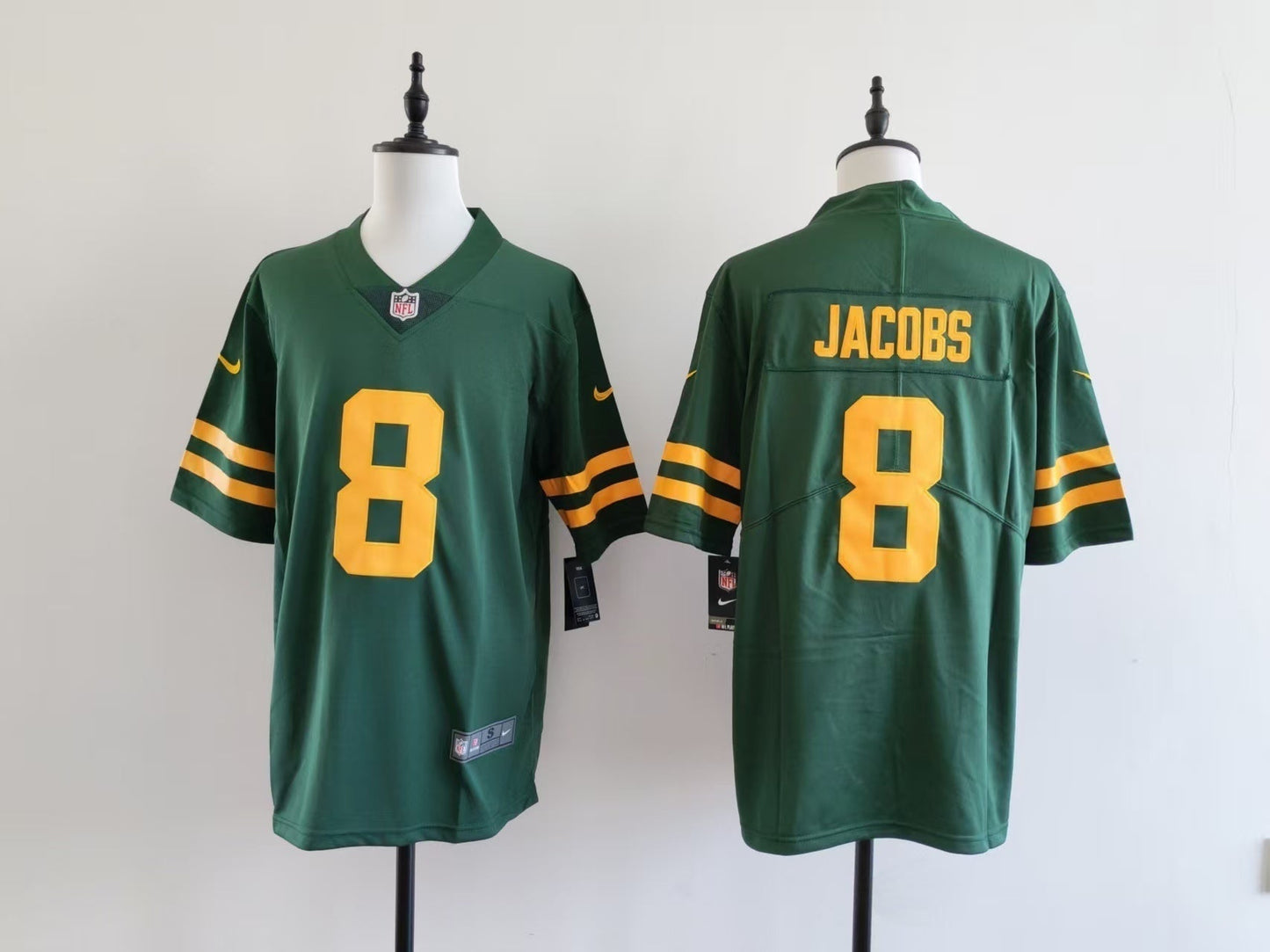 Men's Green Bay Packers Josh Jacobs Nike Jersey football jersey product view 1
