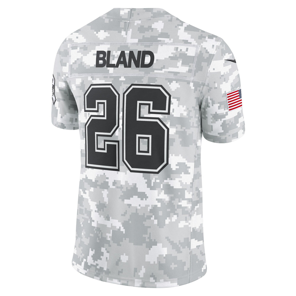 DaRon Bland Dallas Cowboys Nike 2024 Salute to Service Limited Jersey - Arctic Camo football jersey product view 3