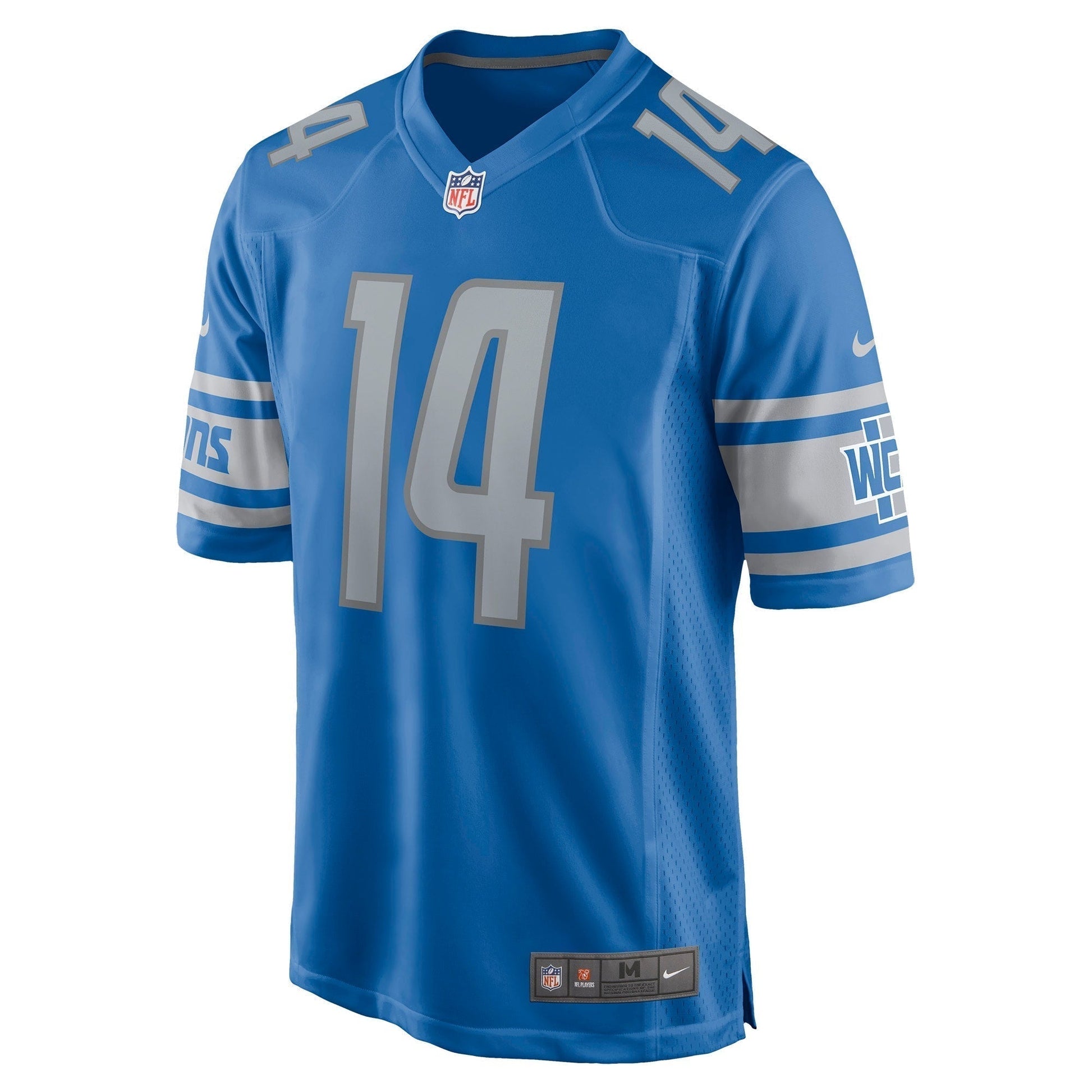 Amon-Ra St. Brown Detroit Lions Nike Game Jersey - Blue football jersey product view 2