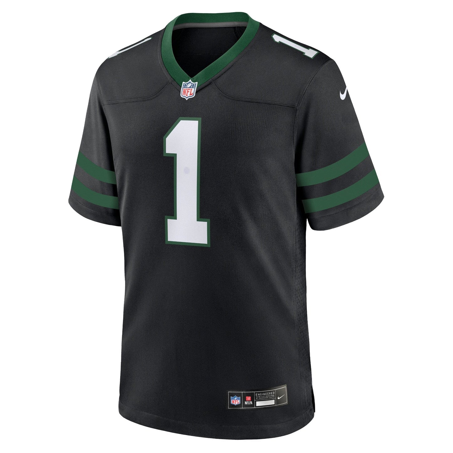 Ahmad Sauce Gardner New York Jets Nike Alternate Game Jersey - Legacy Black football jersey product view 2