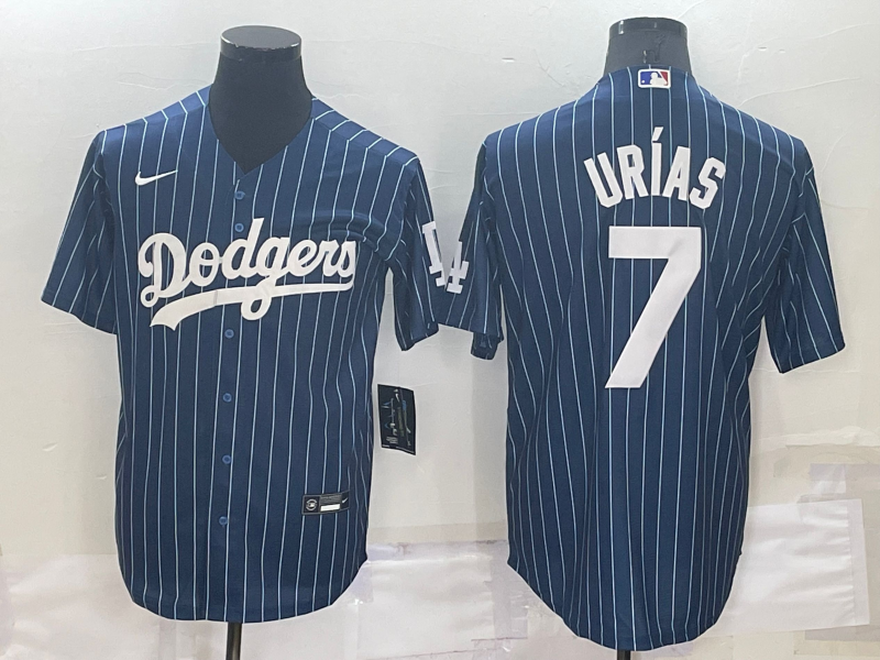 Men's Los Angeles Dodgers Julio Urias #7 Blue Stitched Player Jersey1 baseball jersey product view 1