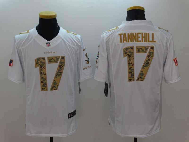 Men's Miami Dolphins Ryan Tannehill #17 White Game Jersey1 football jersey product view 1