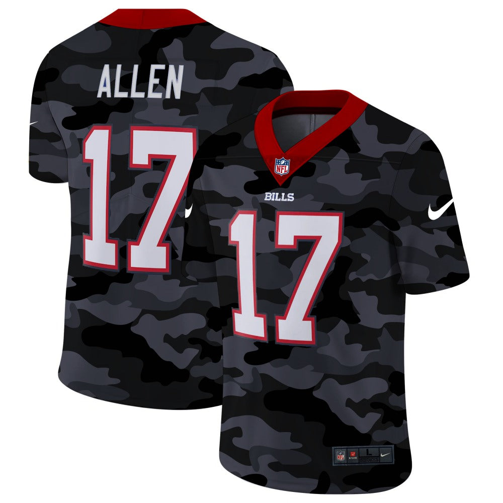 Men's Buffalo Bills #17 Josh Allen 2020 Camo Limited Stitched Jersey football jersey product view 1