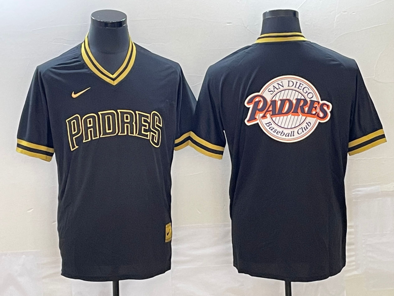 Men's San Diego Padres Black Cooperstown Collection Player Jersey baseball jersey product view 1