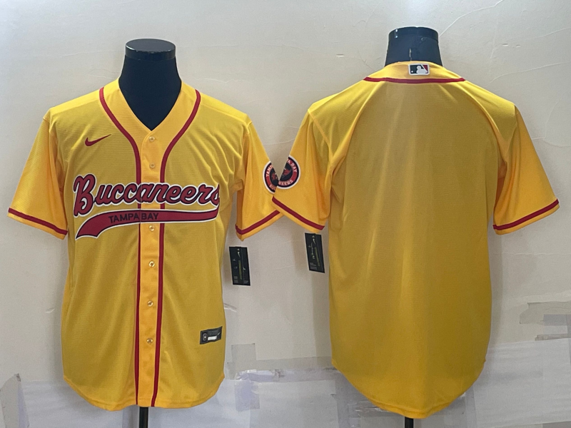 Men's Tampa Bay Buccaneers Yellow Blank Jersey1 football jersey product view 1