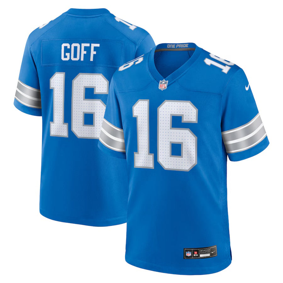 Jared Goff Detroit Lions 2024 Jersey football jersey product view 1