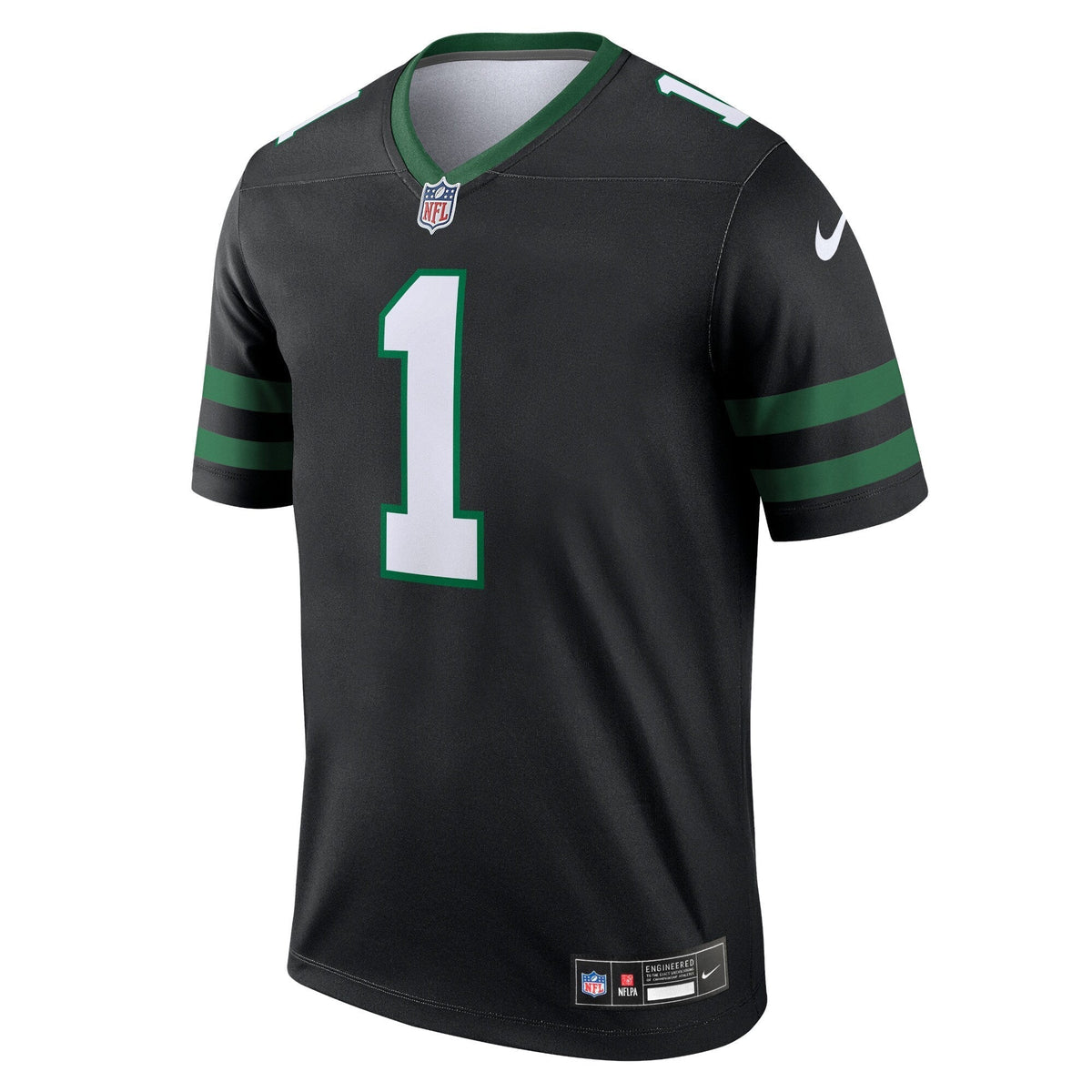 Ahmad Sauce Gardner New York Jets Nike Alternate Legend Jersey - Legacy Black football jersey product view 2