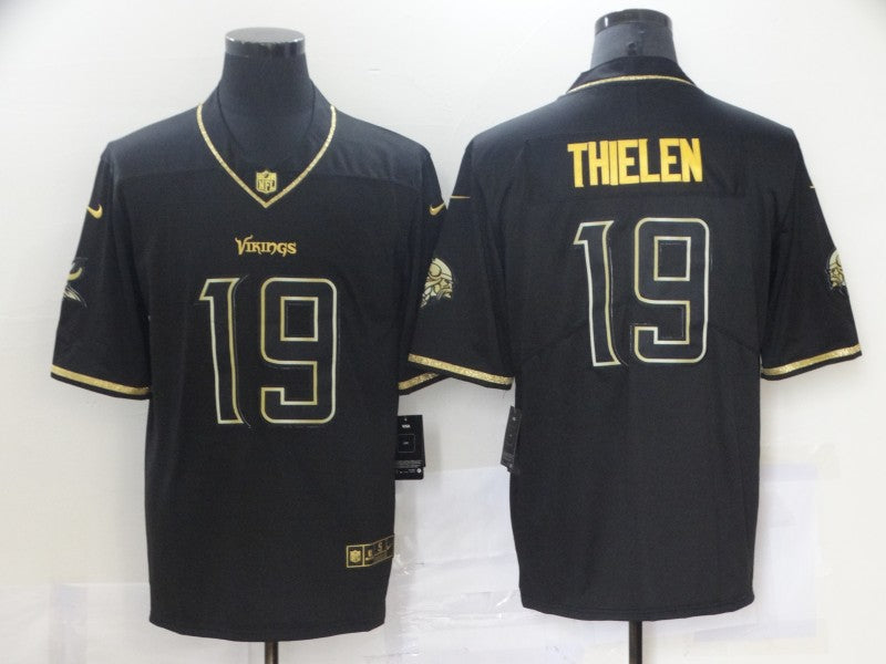 Men's Minnesota Vikings Adam Thielen #19 Black Player Game Jersey1 football jersey product view 1