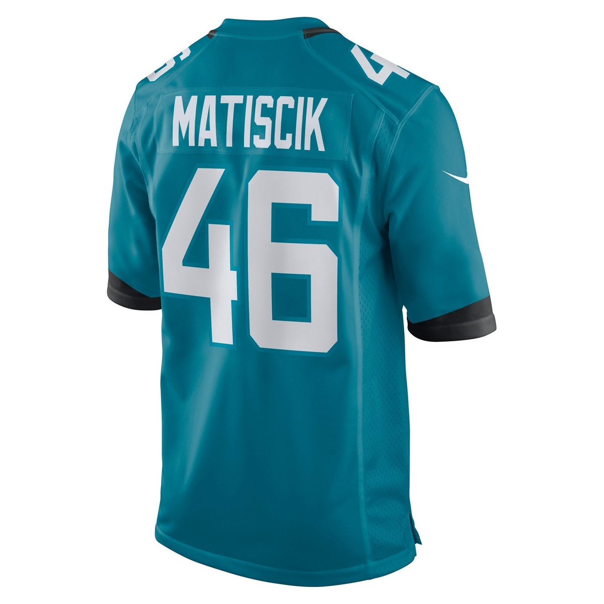 Ross Matiscik Jacksonville Jaguars Nike Game Jersey - Teal football jersey product view 3