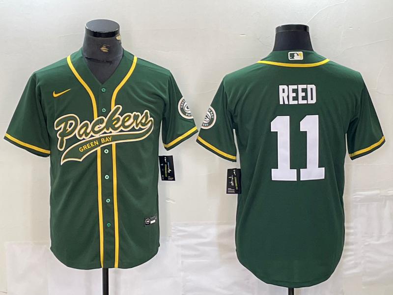 Men's Green Bay Packers Jayden Reed #11 Green Player Jersey1 Joint Edition football jersey product view 1