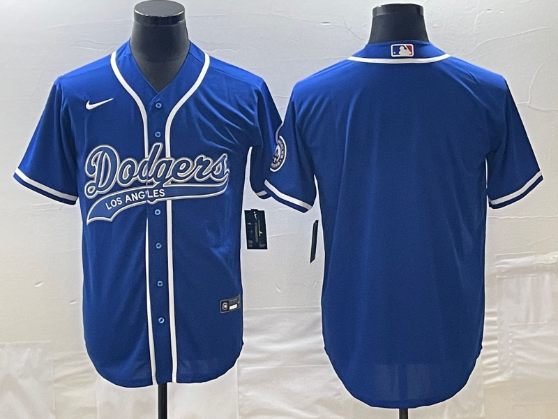Men's Los Angeles Dodgers Royal Blank Jersey1 Joint Edition baseball jersey product view 1