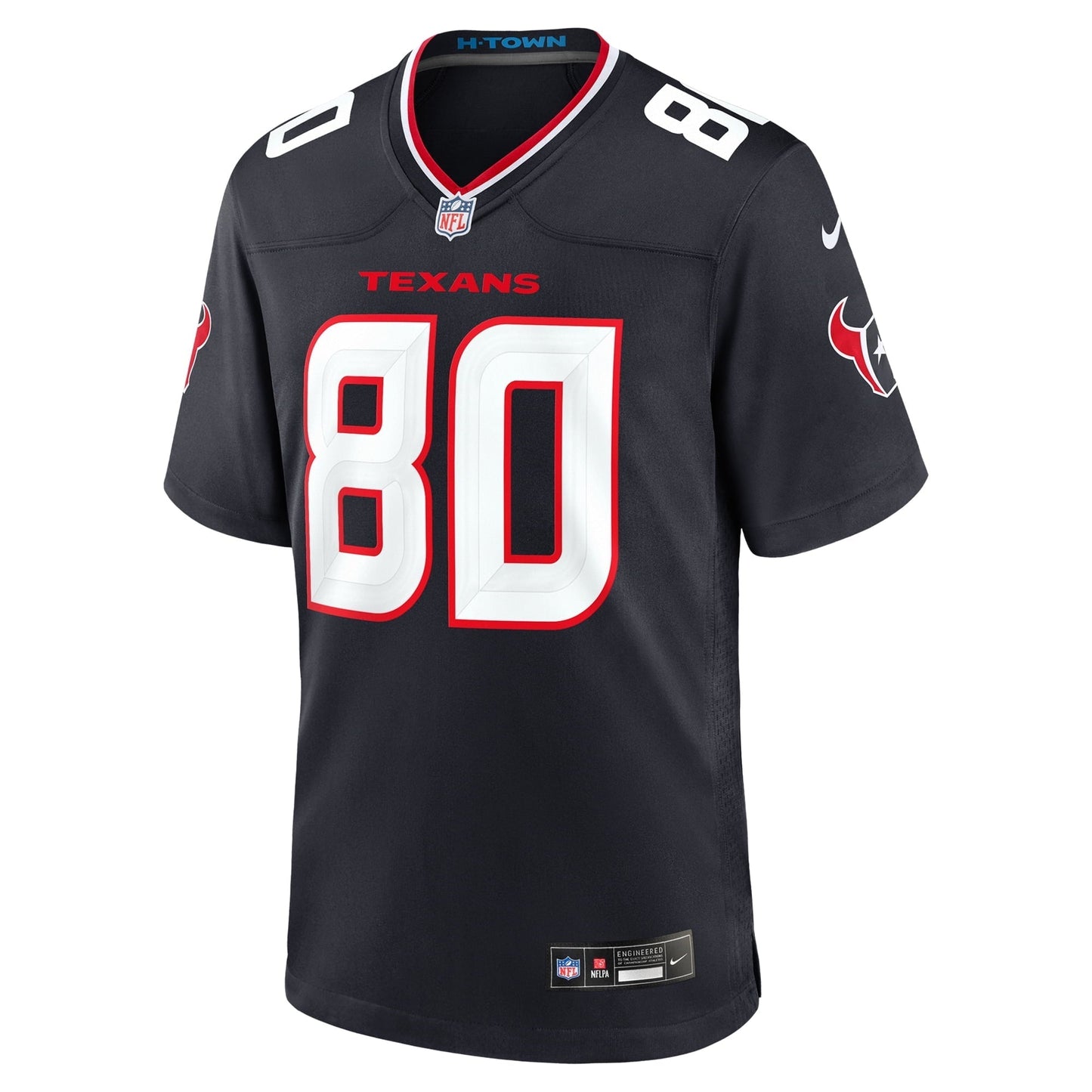 Men's Nike Andre Johnson Navy Houston Texans Team Retired Player Game Jersey football jersey product view 2