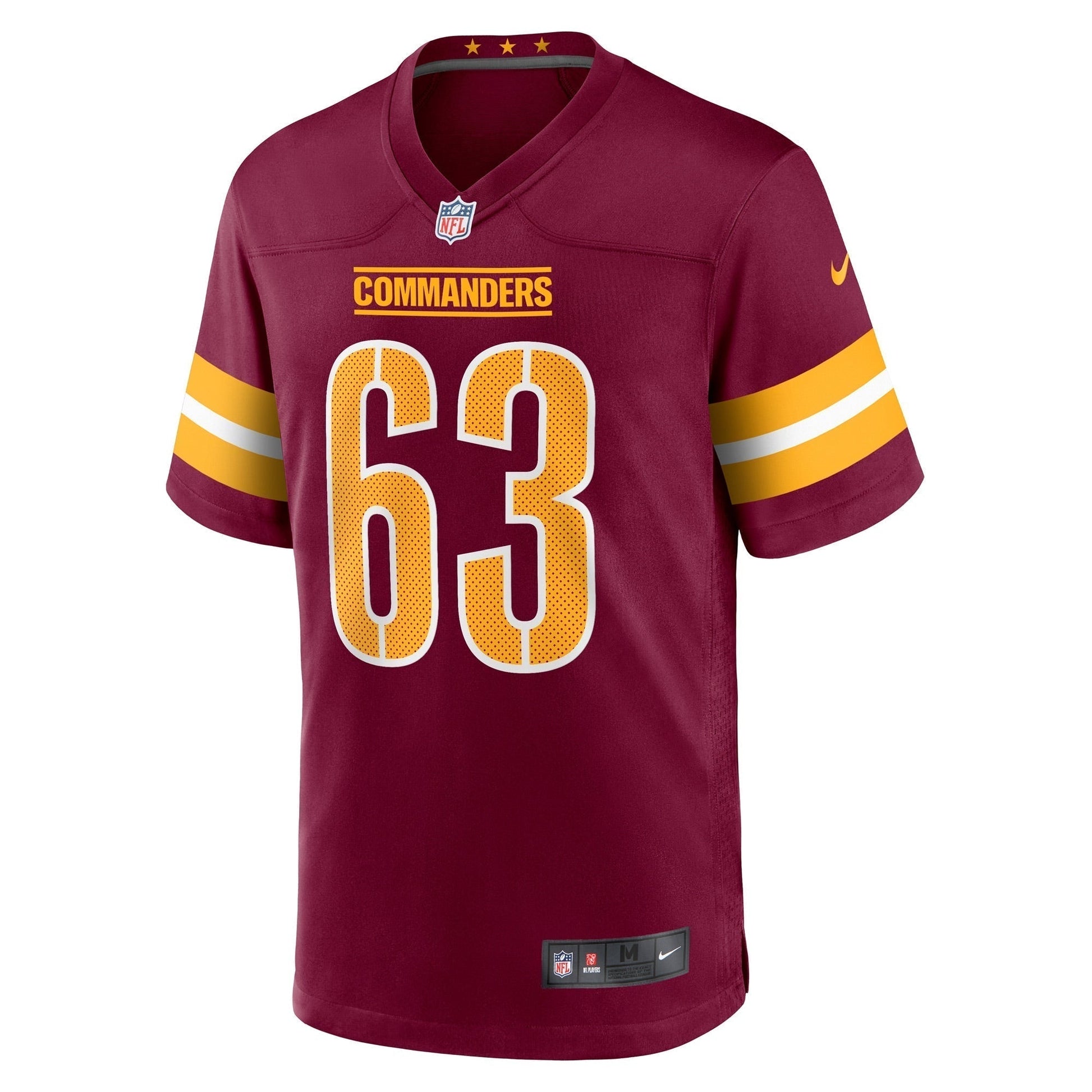 Tyler Biadasz Washington Commanders Nike Game Jersey - Burgundy football jersey product view 2
