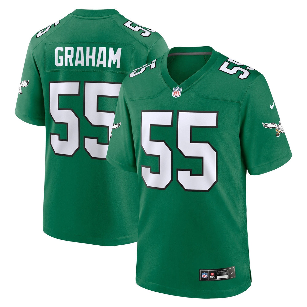 Brandon Graham Philadelphia Eagles Nike Alternate Game Jersey - Kelly Green football jersey product view 1