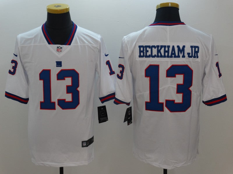 Men's New York Giants Odell Beckham Jr. #13 White Game Player Jersey1 football jersey product view 1