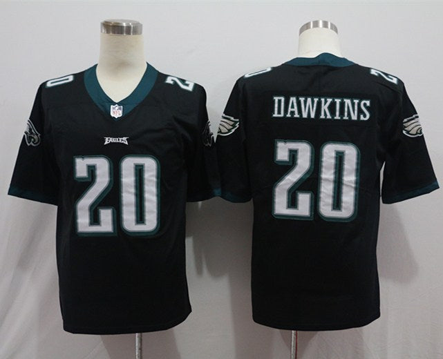 Men's Philadelphia Eagles Brian Dawkins #20 Black Game Jersey1 football jersey product view 1