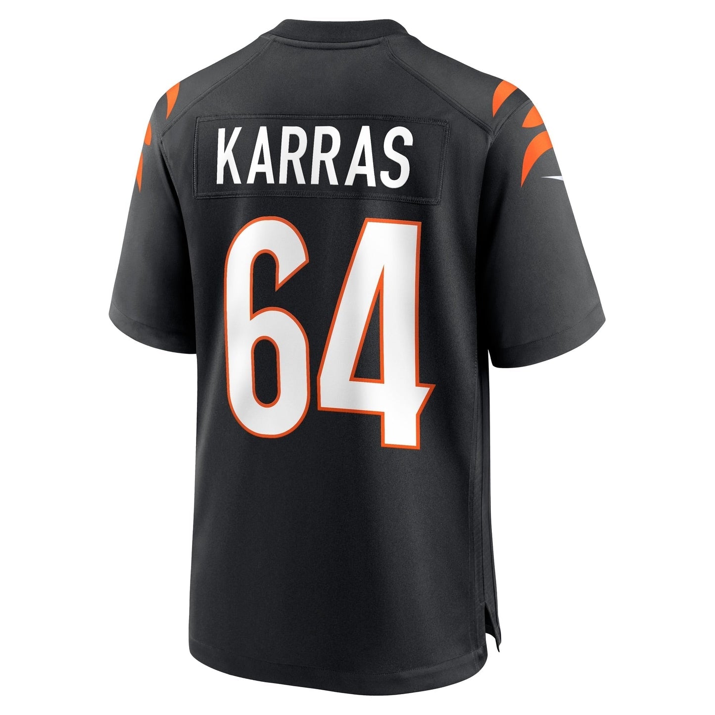 Ted Karras Cincinnati Bengals Nike Game Jersey - Black football jersey product view 3