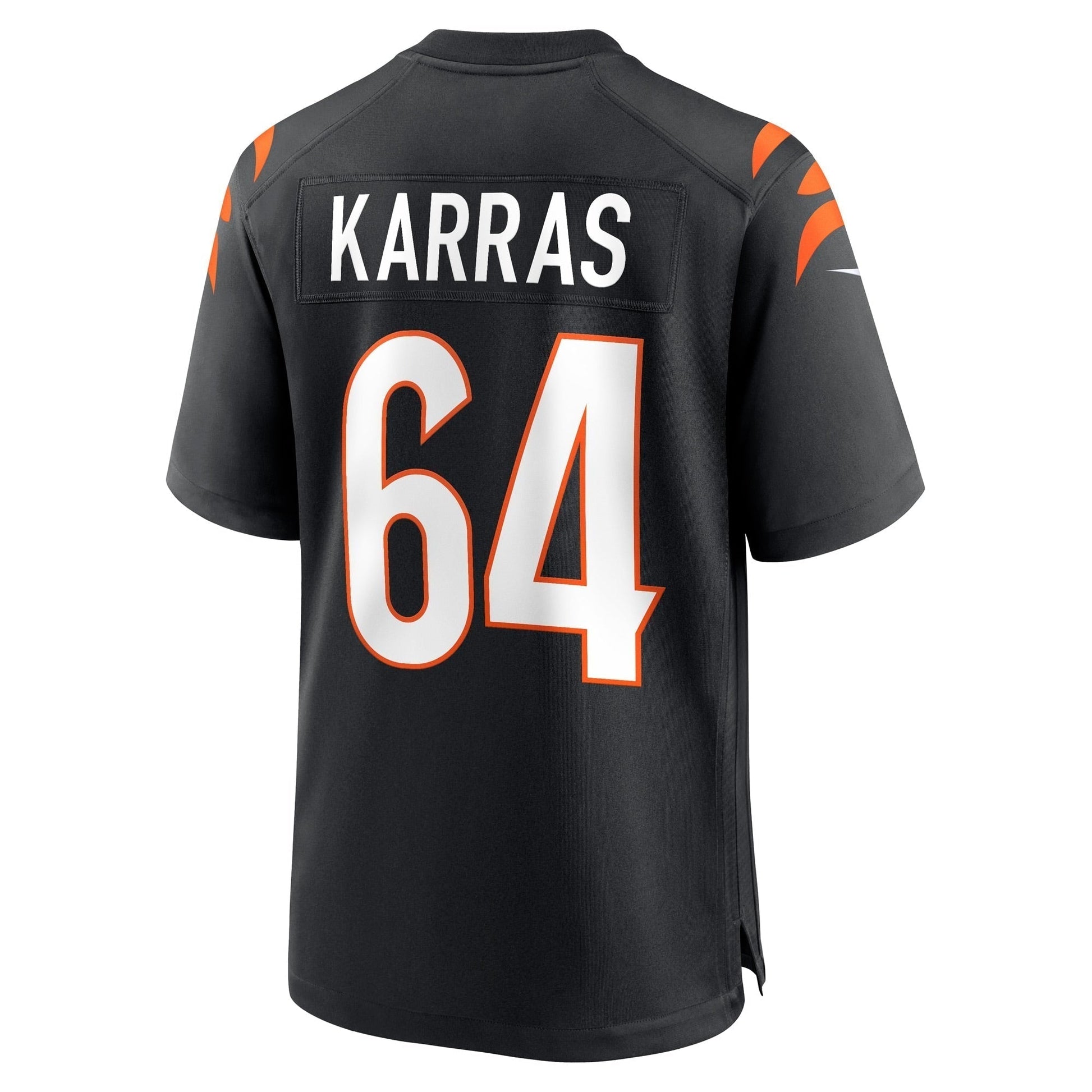 Ted Karras Cincinnati Bengals Nike Game Jersey - Black football jersey product view 3