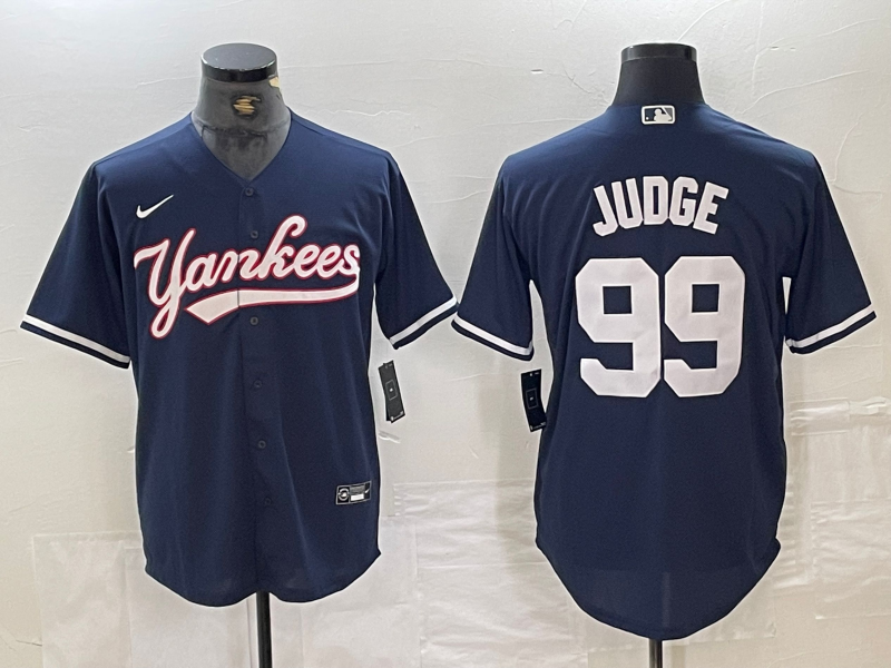 Men's New York Yankees Aaron Judge #99 Navy Limited Player Jersey1 baseball jersey product view 1