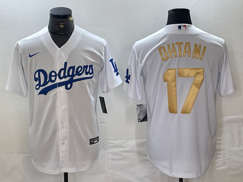 Men's Los Angeles Dodgers Shohei Ohtani White Player Game Jersey1 baseball jersey product view 1
