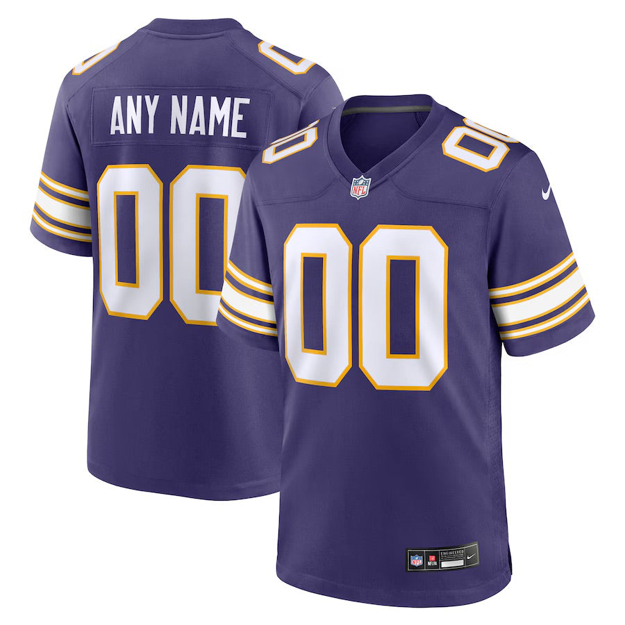 Custom Minnesota Vikings Jersey football jersey product view 1