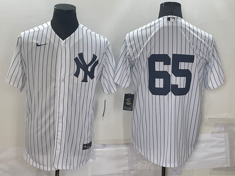 Men's New York Yankees Nestor Cortes Jr. #65 White Replica Player Name Jersey1 baseball jersey product view 1