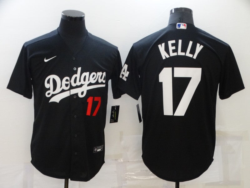 Men's Los Angeles Dodgers Joe Kelly #17 Black Stitched Jersey1 baseball jersey product view 1