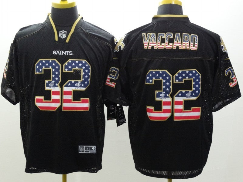Men's New Orleans Saints Kenny Vaccaro #32 Black Player Game Jersey1 football jersey product view 1