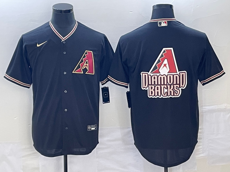 Men's Arizona Diamondbacks Black Replica Player Jersey1 baseball jersey product view 1